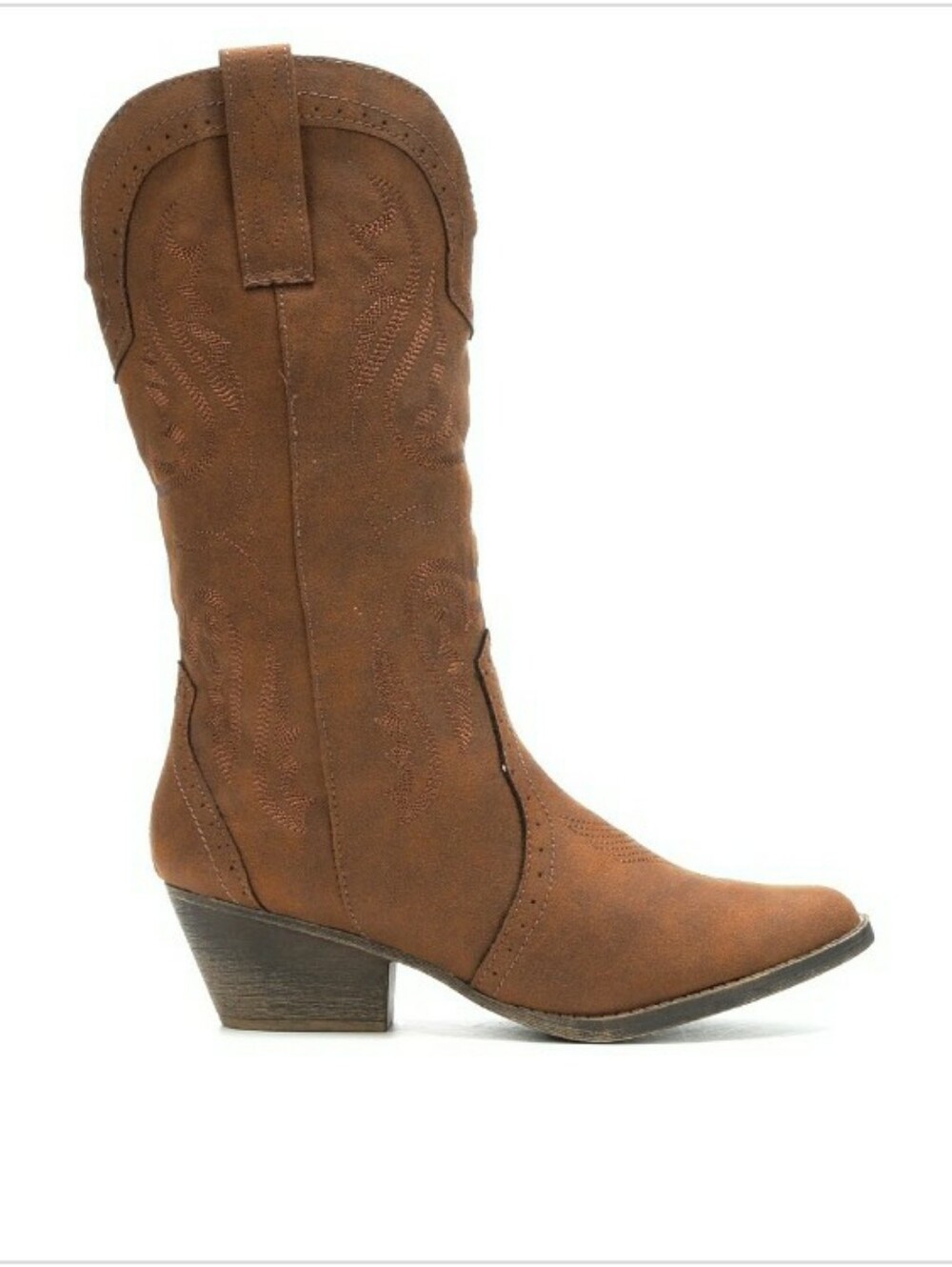 Sugar Tammy Women's Western Boots In Cognac. Size: 9.5M